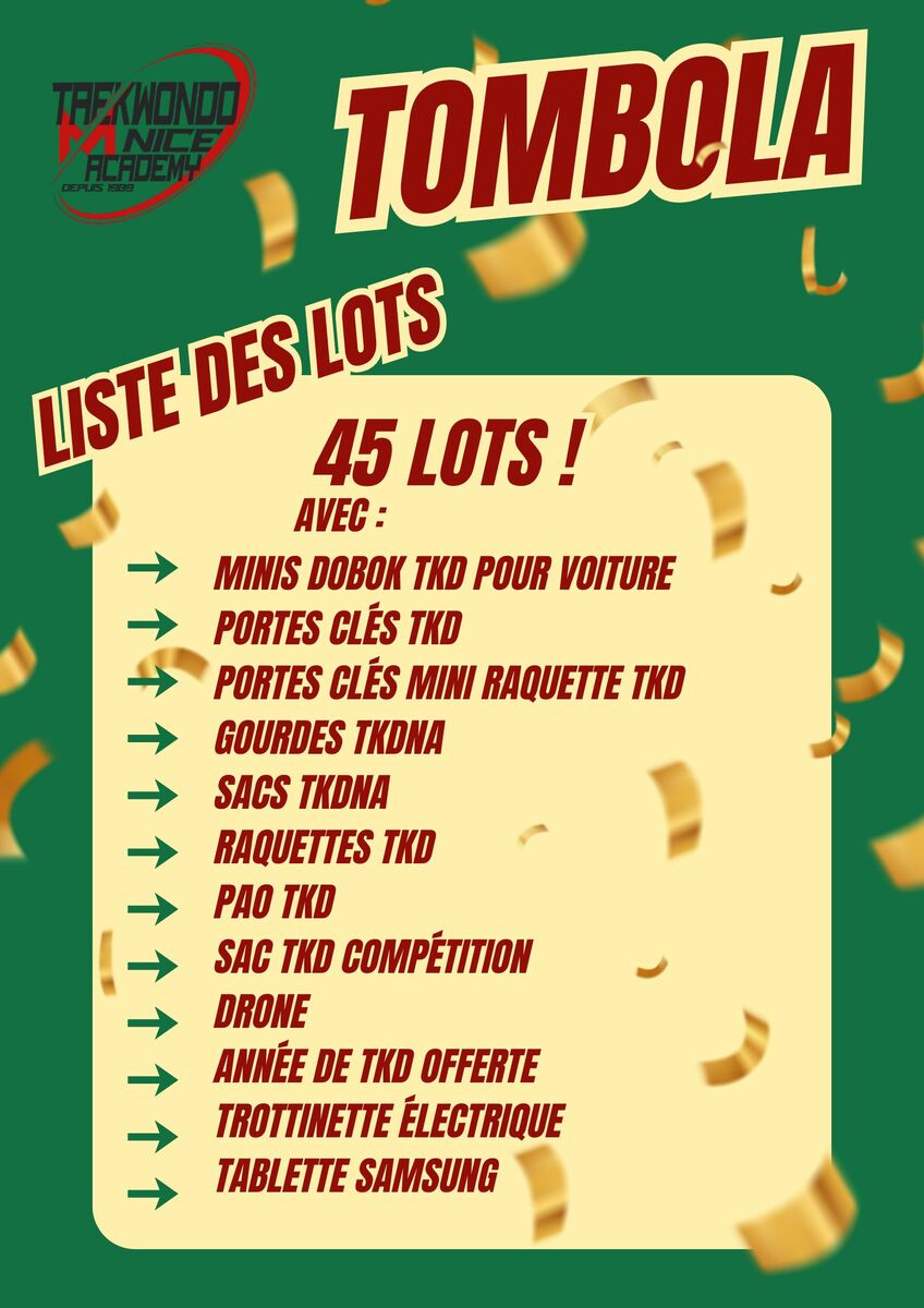 TIRAGE DE LA TOMBOMLA :