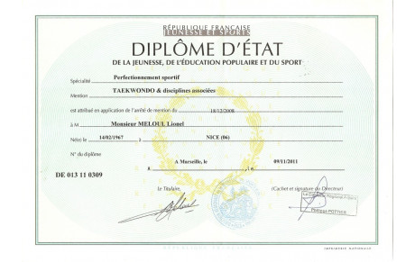 NOUVEAU DIPLÔME D'ETAT