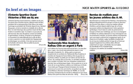 NICE MATIN REVIENT SUR LE TIP 2012