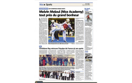 MELVIN MELOUL Vice Champion de FRANCE