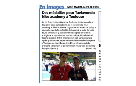 NICE MATIN DU 29.10.2013