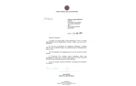 FELICITATIONS DU CONSEIL GENERAL